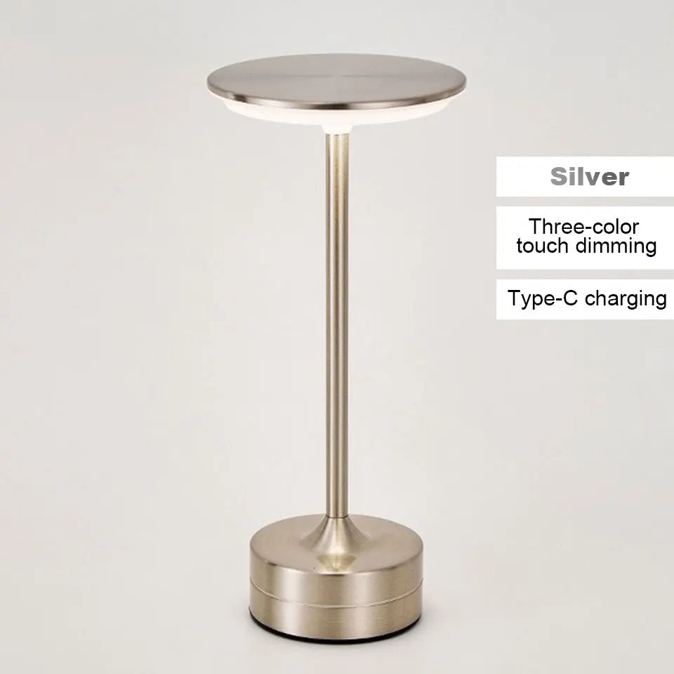 LED Touch Sensor Table Lamp β USB Rechargeable Modern Night Light for Bedroom, Living Room & Restaurants